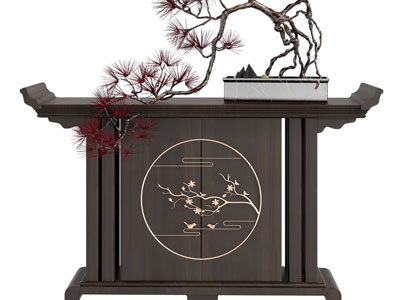 新中式玄关柜、边柜