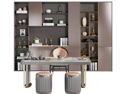 新中式茶桌椅组合