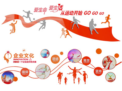 现代企业文化墙