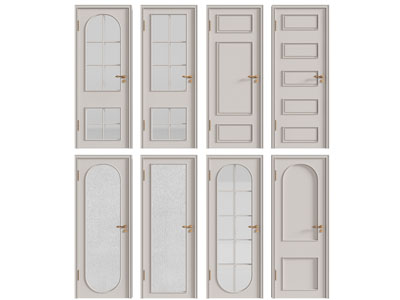 法式单扇平开门