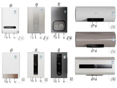 现代电热水器、燃气热水器