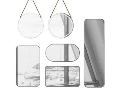 现代墙饰挂件、装饰镜子