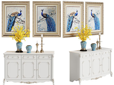 简欧玄关柜、边柜