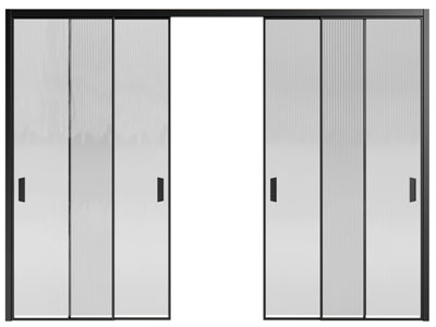 现代玻璃推拉门