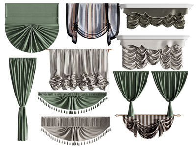 欧式罗马帘、窗帘