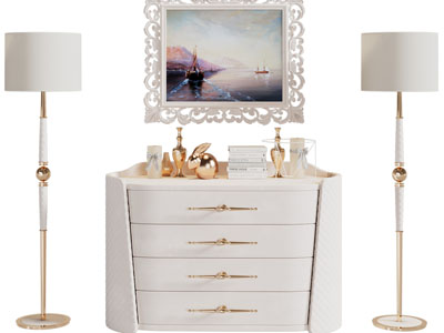 现代轻奢玄关柜、边柜