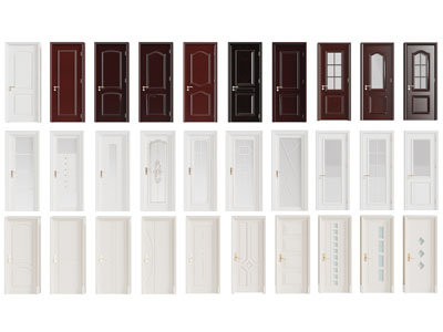 现代单扇平开门