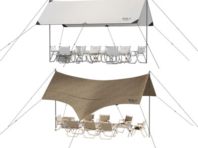 现代户外遮阳棚