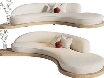 侘寂风异形沙发