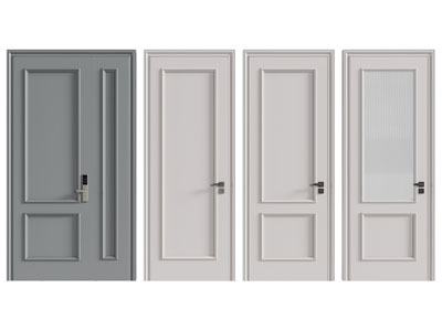 美式单扇、子母入户平开门