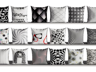 现代方形靠垫抱枕