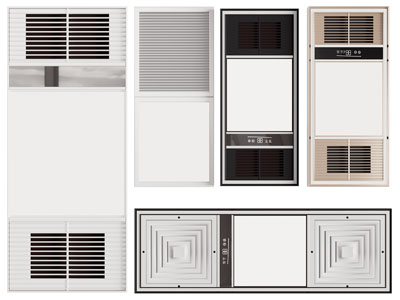 现代暖风扇、空调出风口3d模型 现代暖风扇、空调出风口