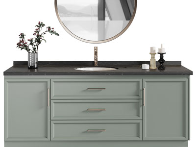 美式洗手台、镜子