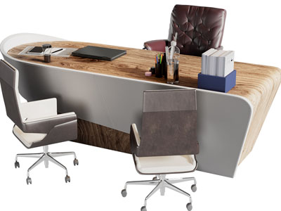 现代老板台、老板桌椅组合