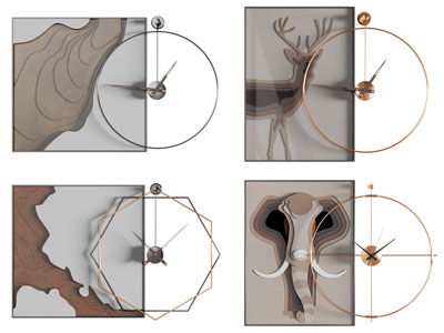 现代钟表墙饰挂件