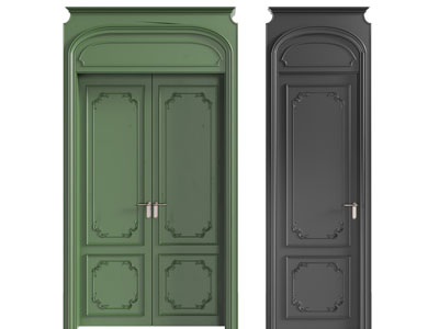 法式双扇、单扇平开门