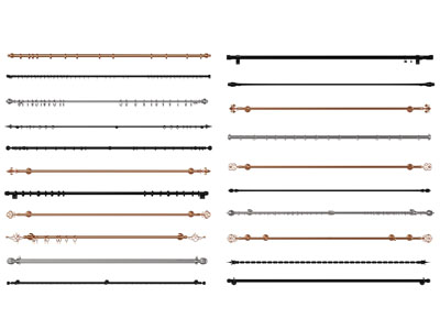 欧式金属窗帘杆