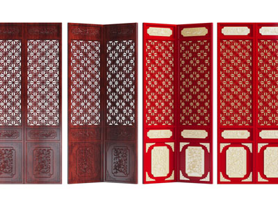 新中式雕花屏风