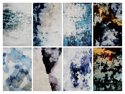 现代长方形地毯3d模型 现代长方形地毯