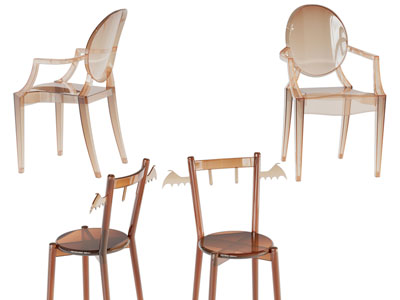 现代亚克力休闲椅子