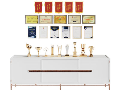 现代展示柜、奖杯奖牌、荣誉证书3d模型 现代展示柜、奖杯奖牌、荣誉证书