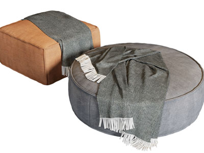 现代方形、圆形沙发凳