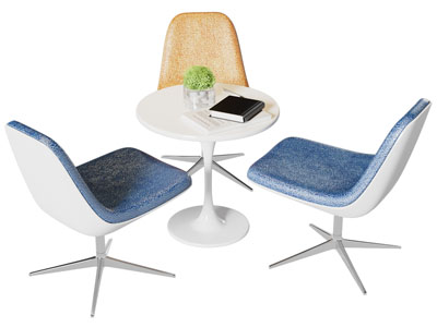 现代休闲桌椅组合