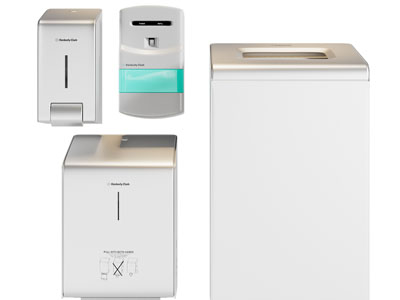 现代干手机、抽纸机、垃圾桶