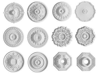 欧式圆形雕花灯盘