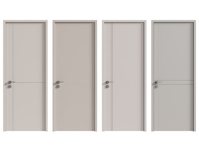 现代单扇平开门