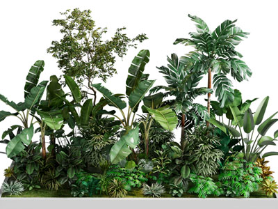 现代花坛花草植物景观园艺小品