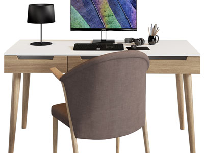 北欧书桌椅组合