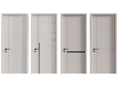 现代单扇平开门