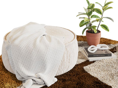 现代圆形沙发凳、坐墩