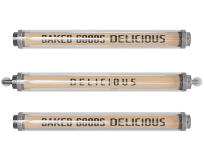 现代广告灯饰、一字壁灯