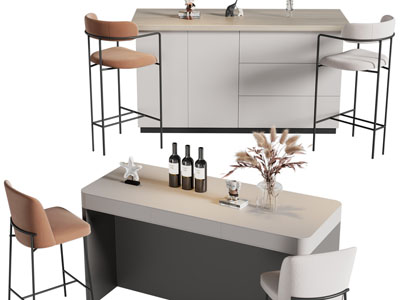 现代吧台、吧椅