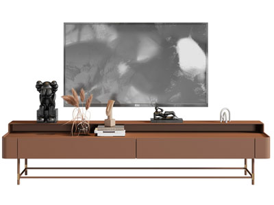 现代电视柜、电视机