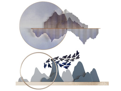 新中式墙饰挂件