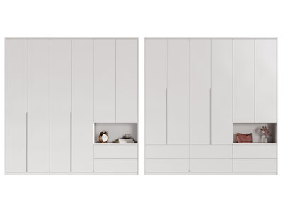 现代加宽衣柜3d模型 现代加宽衣柜