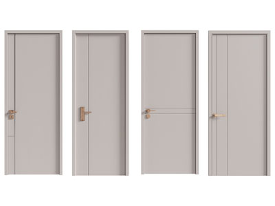 现代单扇平开门