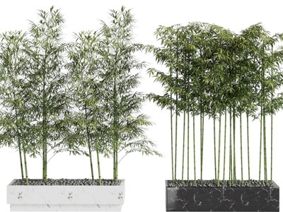 新中式花坛竹子景观园艺小品