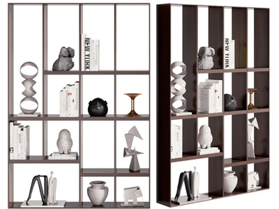 现代开放式装饰柜