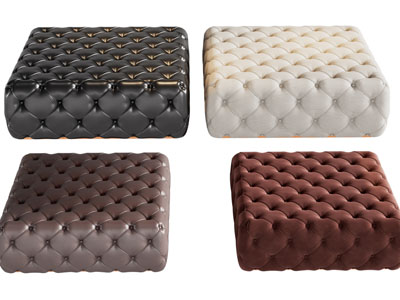 简欧方形沙发凳