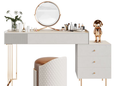 现代轻奢化妆、梳妆台
