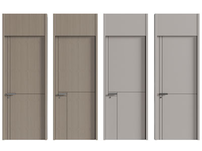 现代单扇平开门