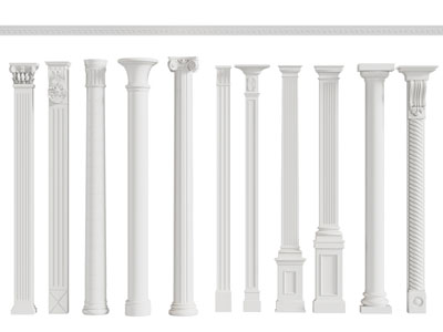 欧式罗马柱子3d模型 欧式罗马柱子