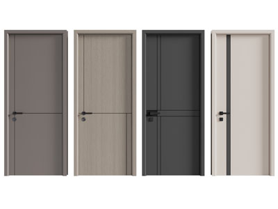 现代单扇平开门