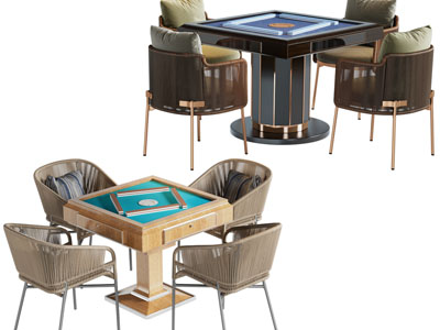 现代轻奢麻将娱乐桌