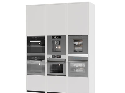 现代镶嵌洗碗机、消毒机的高柜