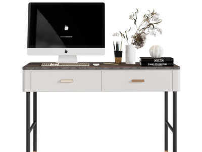 现代书桌、电脑